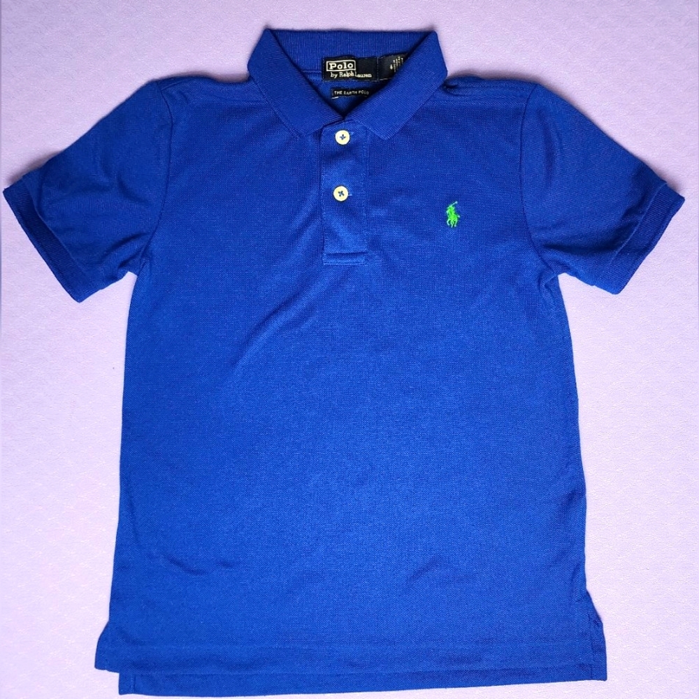 Polo Ralph Lauren Boys Blue Short Sleeve Rugby